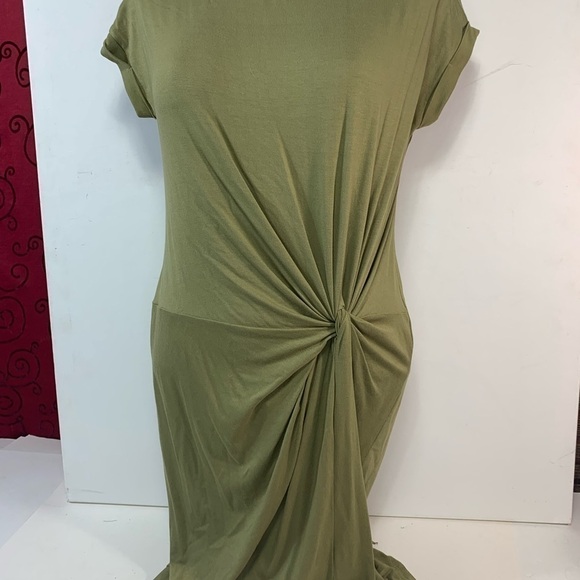 Cherish Twist And Shout Olive Dress - Picture 4 of 5